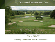 Tablet Screenshot of columbiagolf.org